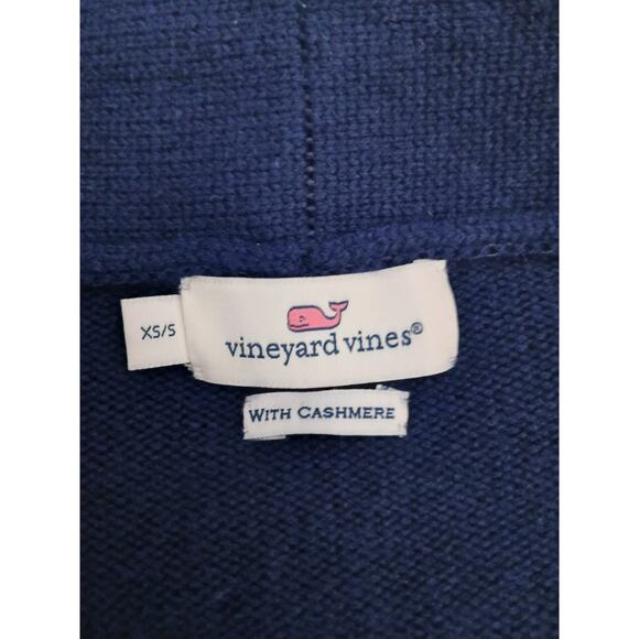 Vineyard Vines Wool Cashmere Oversized V-neck Beach Sweater Short Sleeve XS/S - Picture 3 of 11